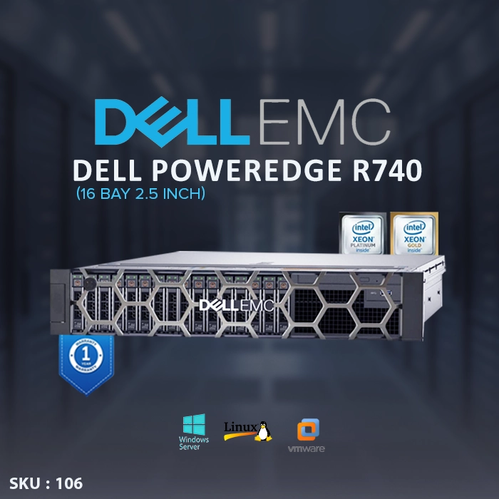 Dell EMC PowerEdge R740 16BAY-servertechservice