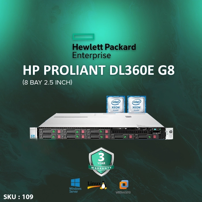 HPE ProLiant DL360E Gen8 8 BAY-servertechservice