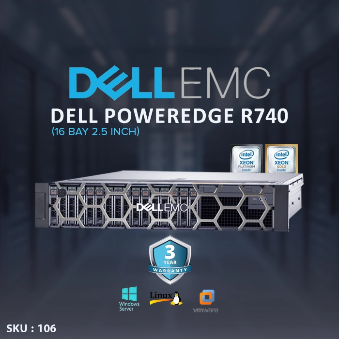 Dell EMC PowerEdge R740 16BAY-servertechservice