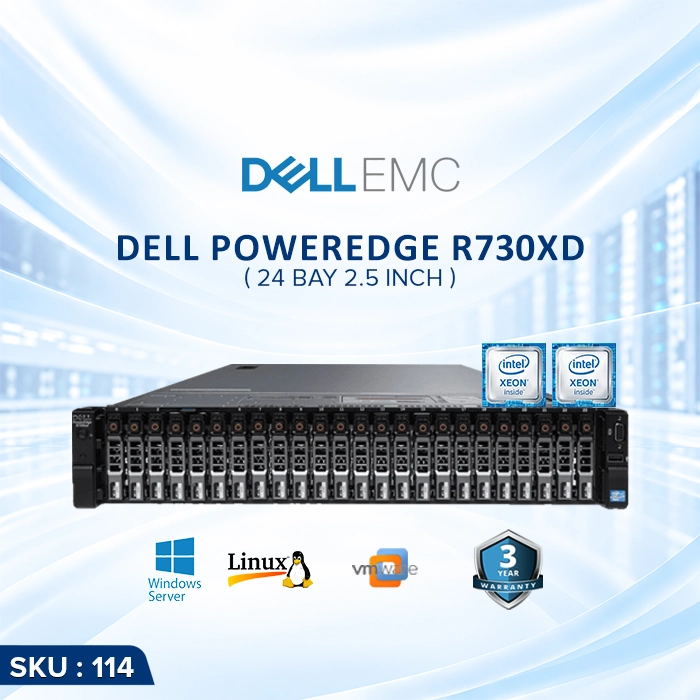 Dell PowerEdge R730XD 24 Bay-servertechservice